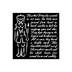 Schablone mix media 3D 12x12cm - Alice in Christmas - Soldat - Stamperia 