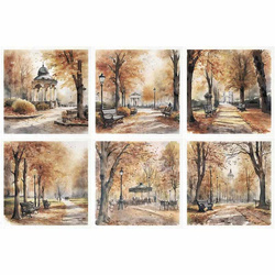 Reispapier-Set - ITD RSM101 Herbstansichten, Herbst, Park