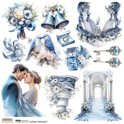 AUFKLEBER ScrapLove Winter Wedding 1 - Winterhochzeit 1 