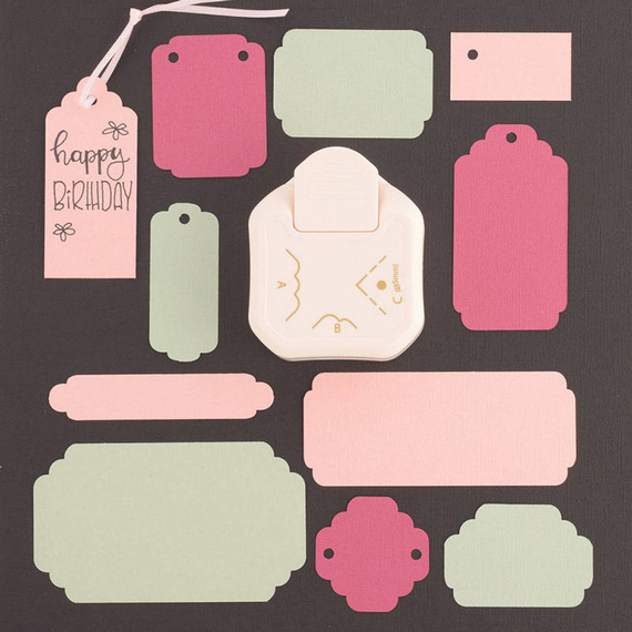 VAESSEN CREATIVE Dekorativer Ecklocher Eckenstanze - Ecke 3in1 - 077