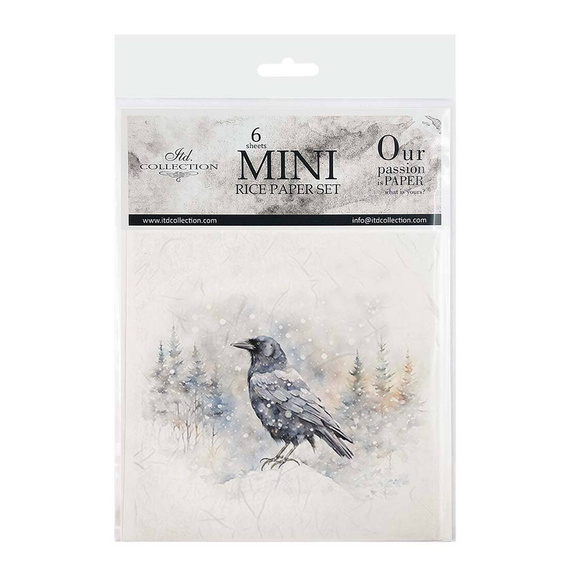 Scrapbooking-Bastelpapier-Set reisfelder - ITD - RSM149 Vögel, Raben, Krähen