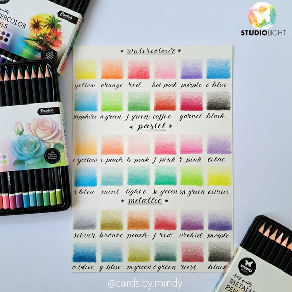 Metallic-Stifte - Metallic Pencils - Studio Light - 12 Stück