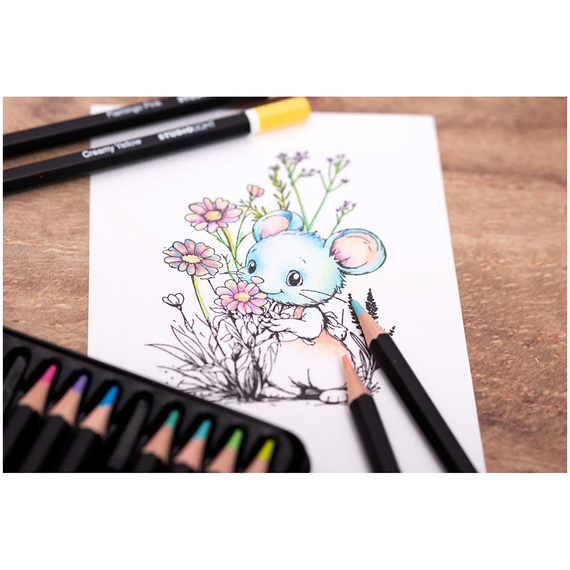 Pastellstifte - Pastel Pencils - Studio Light - 12 Stück  