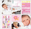Pocket Pages cards - Hello Baby Girl  - Me&My Ideas TPCE-04