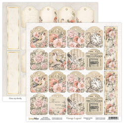 SCRAPBOYS 30x30cm doppelseitig Scrapbooking Papier Vintage Legend 06