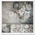 ITD 11Stk 30x30cm Scrapbooking Papier 200g 30x30 - Winter Bouquet