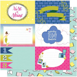 AMERICAN CRAFTS 30x30cm doppelseitig Scrapbooking Craft Papier, Head in the Clouds 488