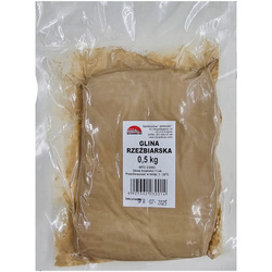 Modelliermasse 0,5 kg - Naturton zum Modellieren, Bildhauern und Gießen