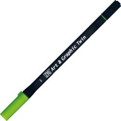 Marker Art & Graphic Twin - May Green - zielony - Kuretake