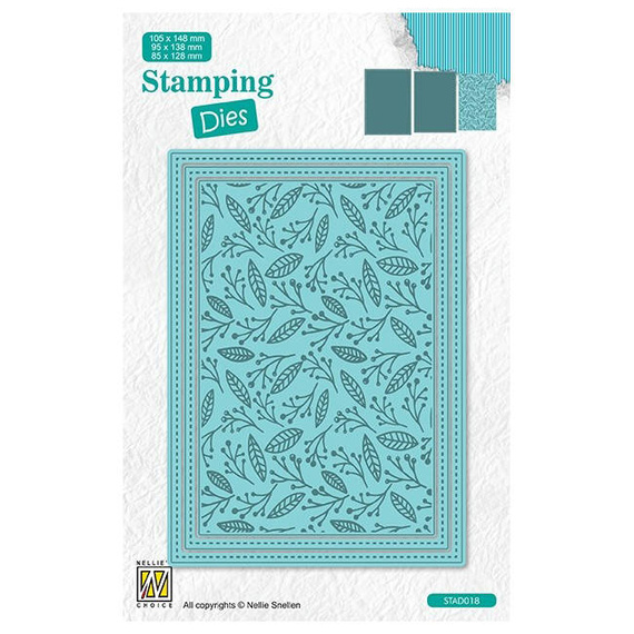 NELLIE'S CHOICE Stanzform mit Stempelfunktion - Weihnachtszweige STAD018