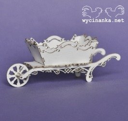 WYCINANKA - Schubkarre 3d 8cm lang
