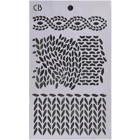 CIAO BELLA Mixed Media Schablone STENCIL Lu Mania  - Set 1 - 3 Stk. 