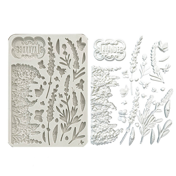 STAMPERIA SILIKONFORM Mold Abformen Gießen Mould, Lavender