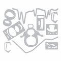 SIZZIX Stanzform Präge Stanzschablone Cutting Die, Snowman Scene 662422