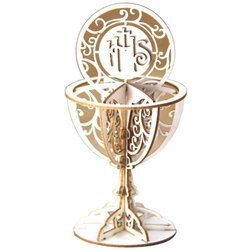 SCRAPINIEC Dekorpappe Die Cut Chipboard Dekoration Ornament - Tasse - Innocence