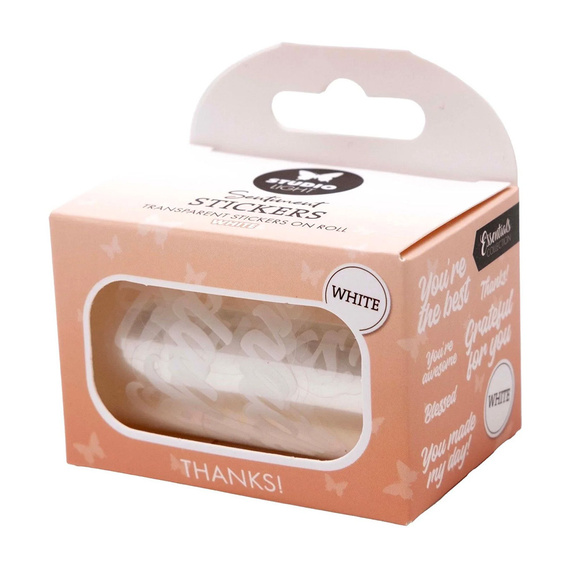 Aufkleber - Dekor Stickers - weiße Untertitel - Studio Light - Thanks!