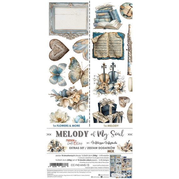 Scrapbooking-Zubehör-Set - Craft o'clock - Melody of My Soul - MIX