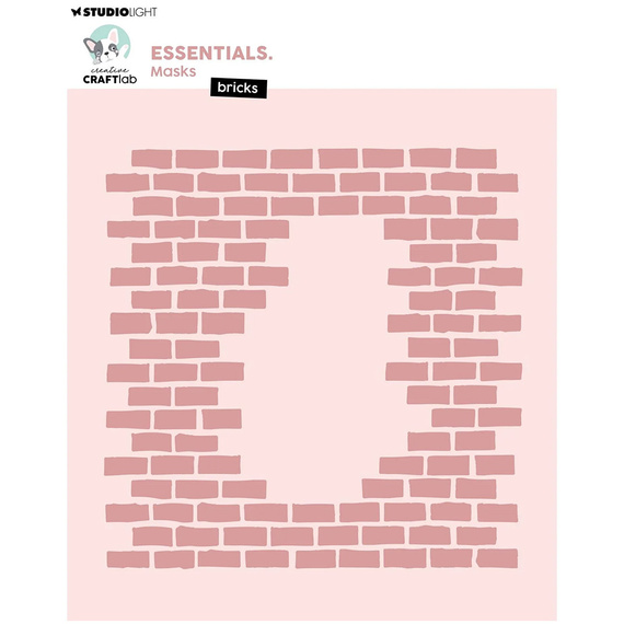 STUDIOLIGHT Mixed Media Schablone STENCIL für Decoupage Scrapbooking - Bricks