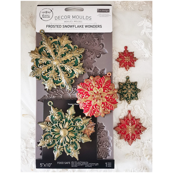 PRIMA SILIKONFORM Mold Abformen Gießen Mould, Frosted Snowflake