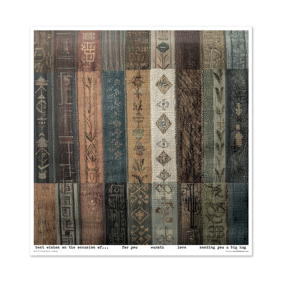 ITD COLLECTION Scrapbooking Papier Set 30x30 cm - Garden of Muses