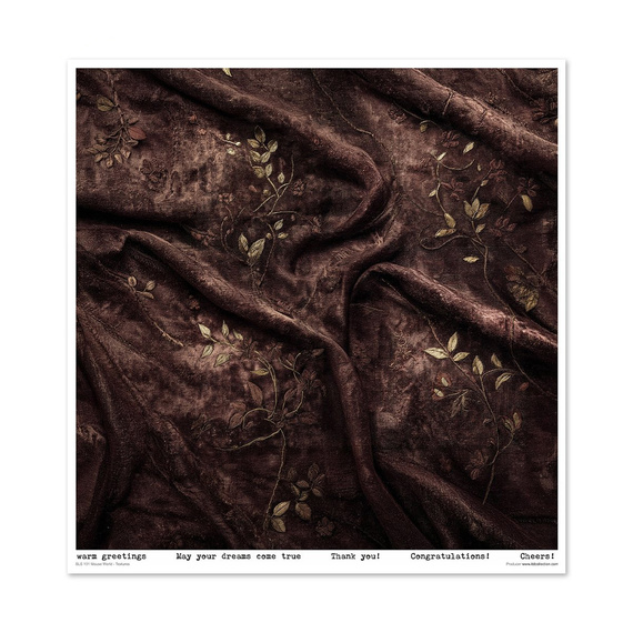 ITD COLLECTION Scrapbooking Papier Set 30x30 cm - Garden of Muses