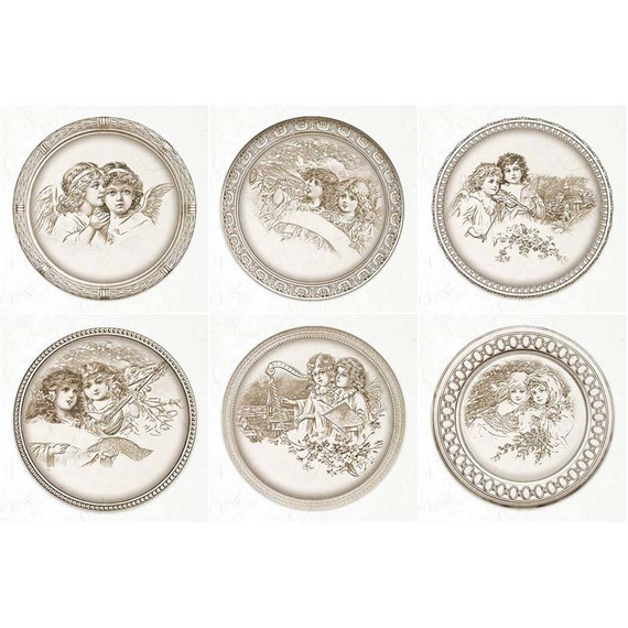 ITD Reispapier Decoupage Bastelpapier, RSM059 engel, vintage