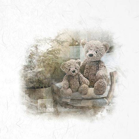 Reispapier-Set - ITD RSM024 6 Stück Teddybären