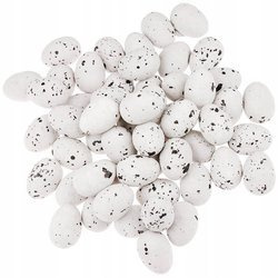 STYROPOREIER Ostern Dekoration Ostereier Eggs 50 Stück, 1.8x2.5 cm grau