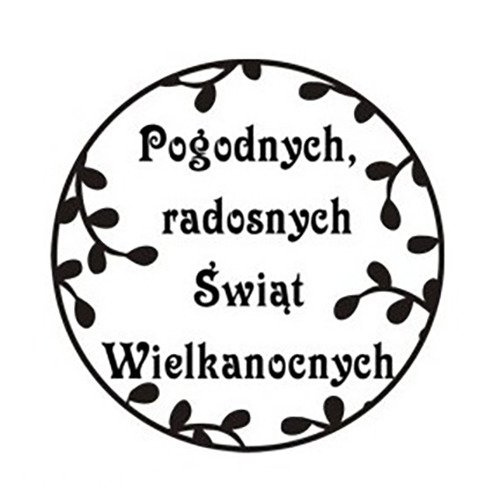 AGATERIA - Transparent Stempel Motivstempel Clear Stamp - Pogodnych, radosnych... Untertitel PL 