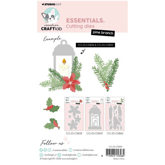 STUDIO LIGHT - Stanzform Präge Stanzschablone Cutting Die -  Pine branch 