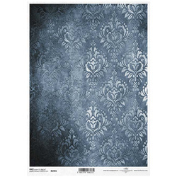 ITD Reispapier Decoupage Bastelpapier R1941 Damast