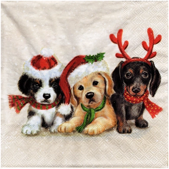 SERVIETTEN 1 Stück Motivservietten Decoupage Napkin 33x33cm, Carousel