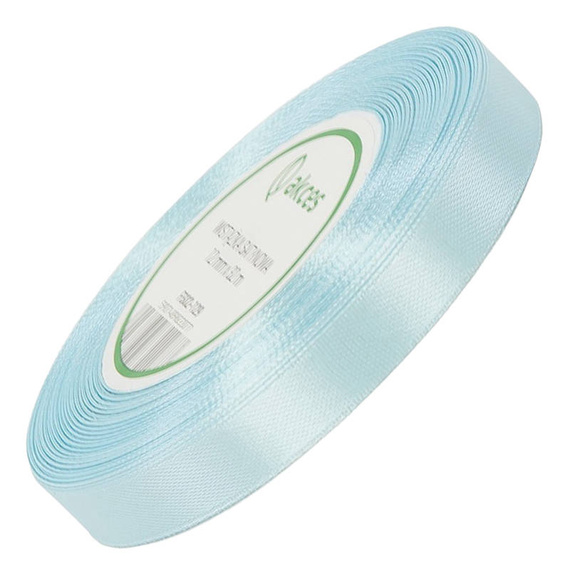 Satinband 12 mm - perle blau - 32 lfm