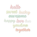 P13 Craft AUFKLEBER Dekor Stickers für Bullet Journal Scrapbooking Meet again 04