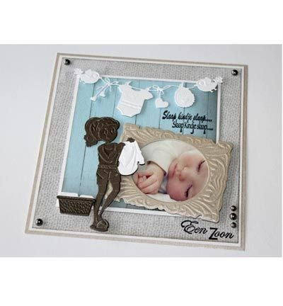 JOY!Crafts Stanzform Präge Stanzschablone Cutting Die - 6002/0674 Wäscherei, Frau