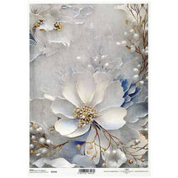 ITD Reispapier Decoupage Bastelpapier Serviettentechnik-R2340 Blumen
