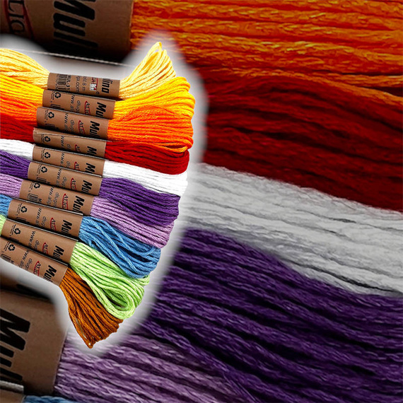 Mulline 8m - Mix aus 10 Farben MUL-3129