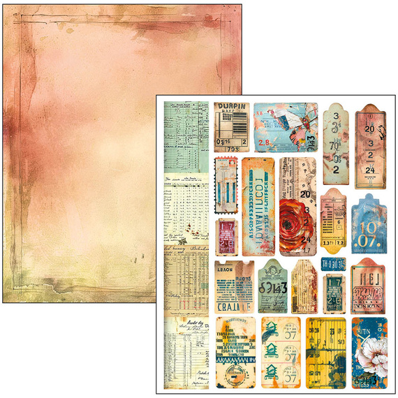 CIAO BELLA Satz doppelseitigen Scrapbooking Papier A4 Mixed Media Book LuMania - Quintessential