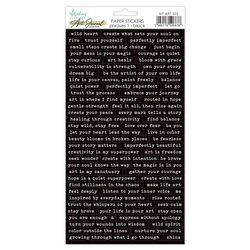 AUFKLEBER - Mintay - Art Journal - Phrases 1- schwarz