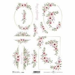 ITD Reispapier Decoupage Bastelpapier Serviettentechnik-R2217 Paare, Inschriften