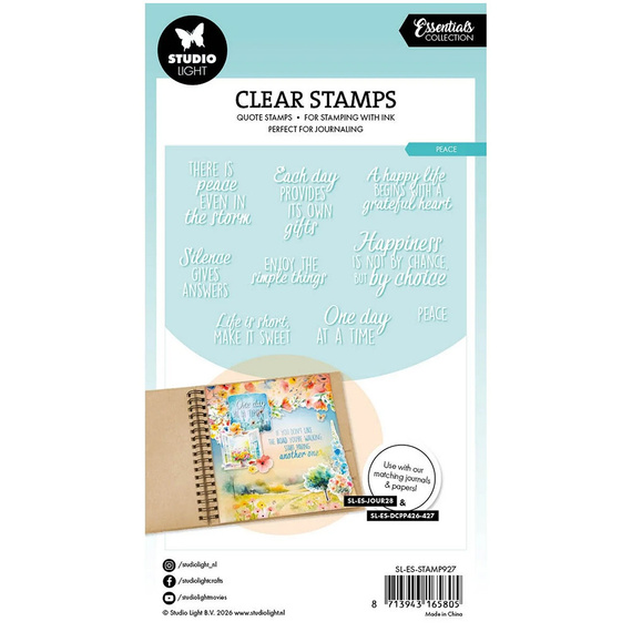 Transparenter Stempel - Studio Light - Butterflies background Schmetterlingen