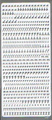 Dekorativer Aufkleber - kleine Buchstaben silber
