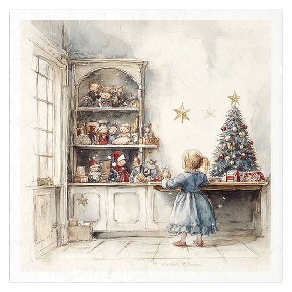 Reispapier-Set - Weihnachtsbaum, Geschenke, Spielzeug - RSM192 - Itd Collection