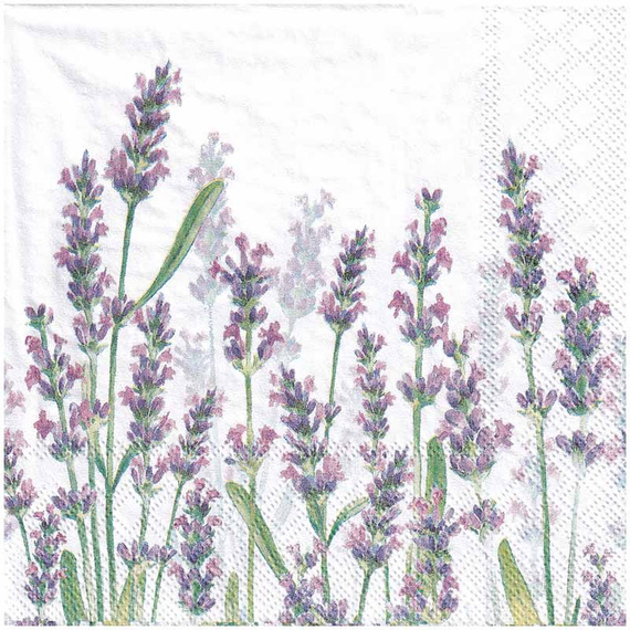 Set von floralen Servietten 33x33cm - 10Stück 