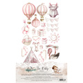 ALCHEMY OF ART Set 15x30cm Scrapbooking Papier, The Baby Girl
