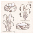 Dekorpappe Die Cut Chipboard Spring Prodigy - Gras'n'Nest SCRAPINIEC