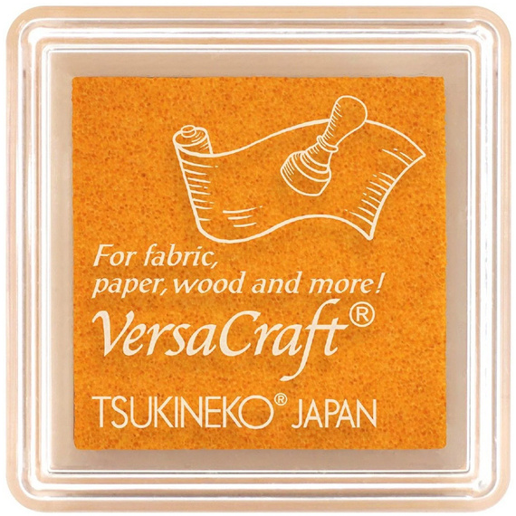 Tsukineko VersaCraft Small Pigmentstempelkissen für Stoff, Leder, Papier - Honey