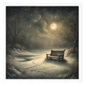 Reispapier-Set - Winter, Schnee, Frost, Nacht, Landschaft, Landschaft - RSM210 - Itd Collection