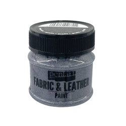 PENTART - Farbe für Textil und Leder 50 ml - Graphit glitzernd 