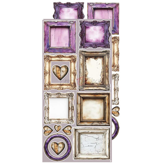 Scrapbooking-Zubehör-Set - Craft o'clock - Plum & Caramel - MIX